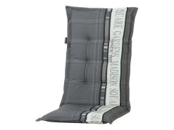 Madison Garden Grey Hoge Rug Tuinkussen