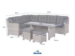 Outdoor Feelings Blue Reflex Dining Linkse Loungeset -Buitentuin 446079 540997 outdoor feelings afmetingen tuinsets 01 ecommerce bbea