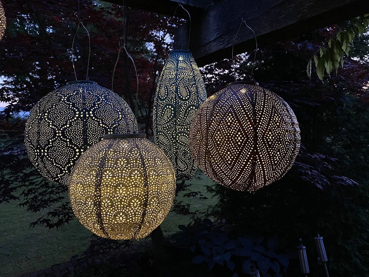 Lumiz Paisley Oval 40 Solar Lampion 4 Lumiz Paisley Oval 40 Solar Lampion - Afbeelding 2