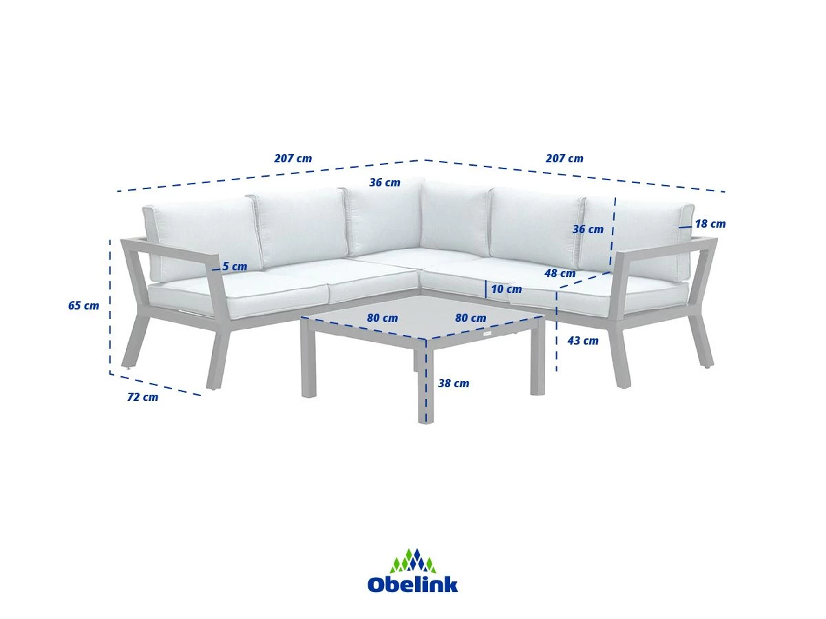 Outdoor Feelings Denver Mint Loungeset 8 Outdoor Feelings Denver Mint Loungeset - Afbeelding 6