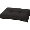 Madison Rib Black Hocker Kussen