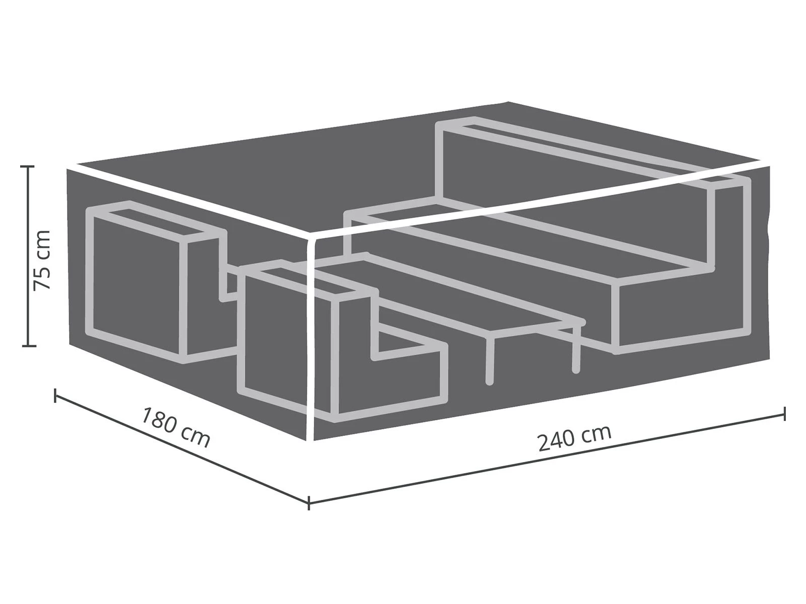 Winza Loungeset Beschermhoes 4 Winza Loungeset Beschermhoes - Afbeelding 2