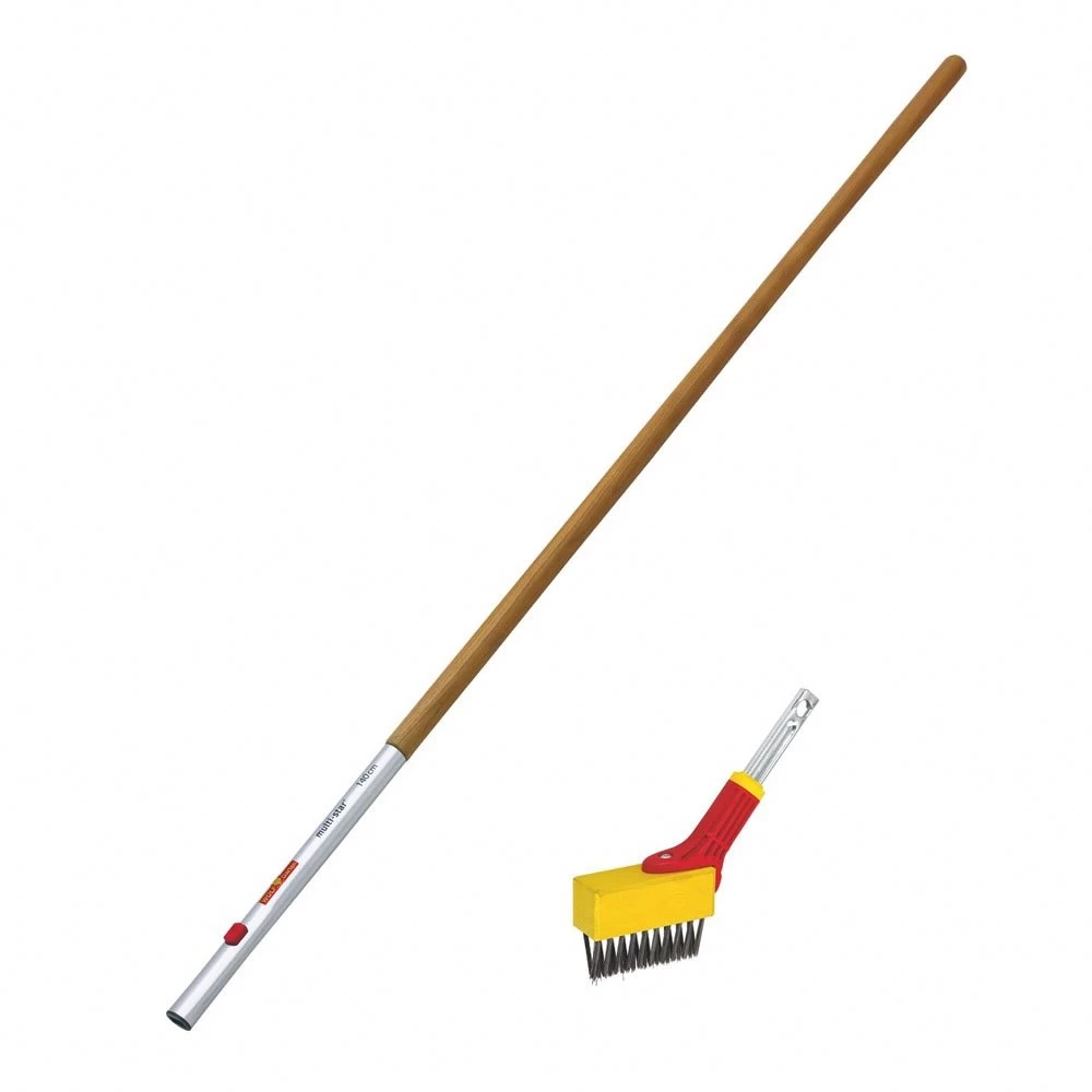 WOLF-Garten Voegenborstel FB-M Met Houten Steel ZM 140 Cm 3 WOLF-Garten Voegenborstel FB-M Met Houten Steel ZM 140 Cm